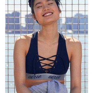 Aerie- Tomgirl Lace-Up Bralette